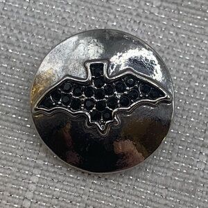 💗BLACK BIRD - Ginger Snaps & Co. Snap Button Charm - 18mm/20mm